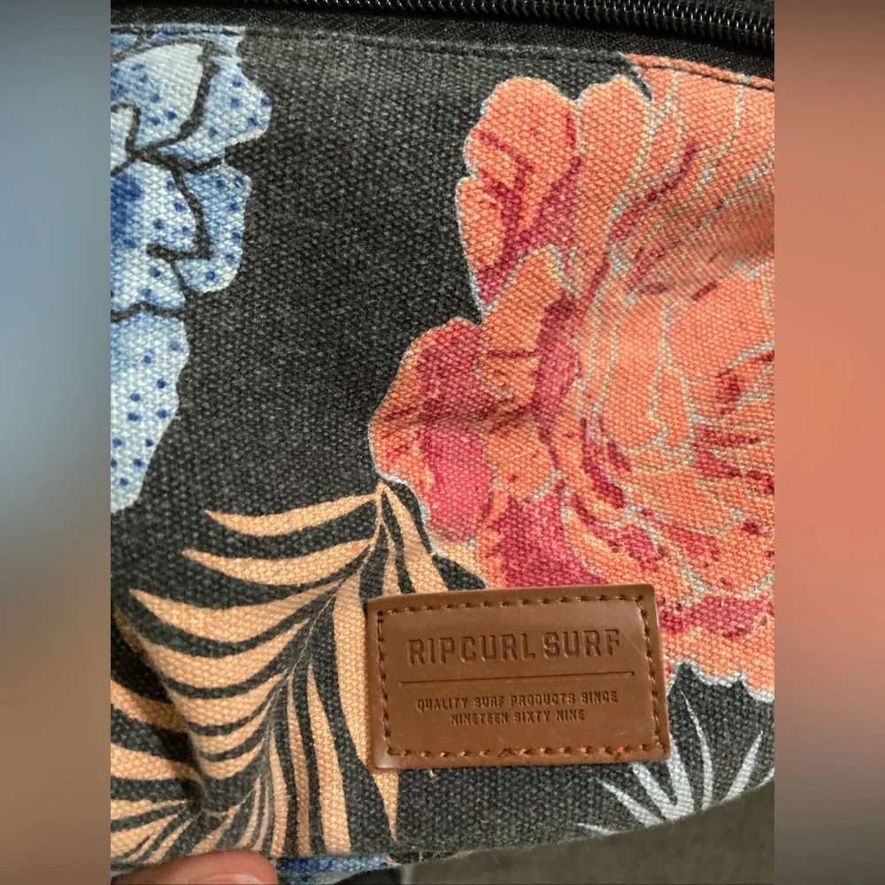 Rip Curl Floral Canvas Bag - Black, Blue, Pink,‎ Orange